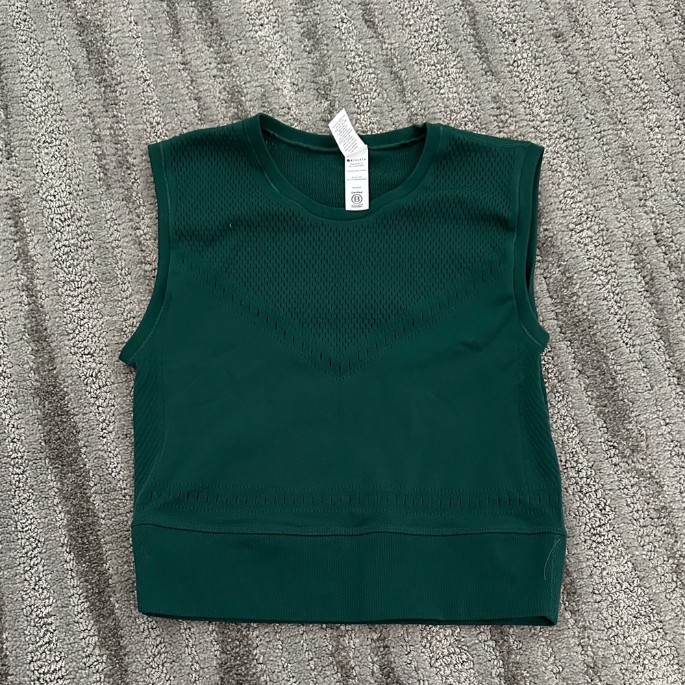 Athleta Dark Green Muscle Tee
